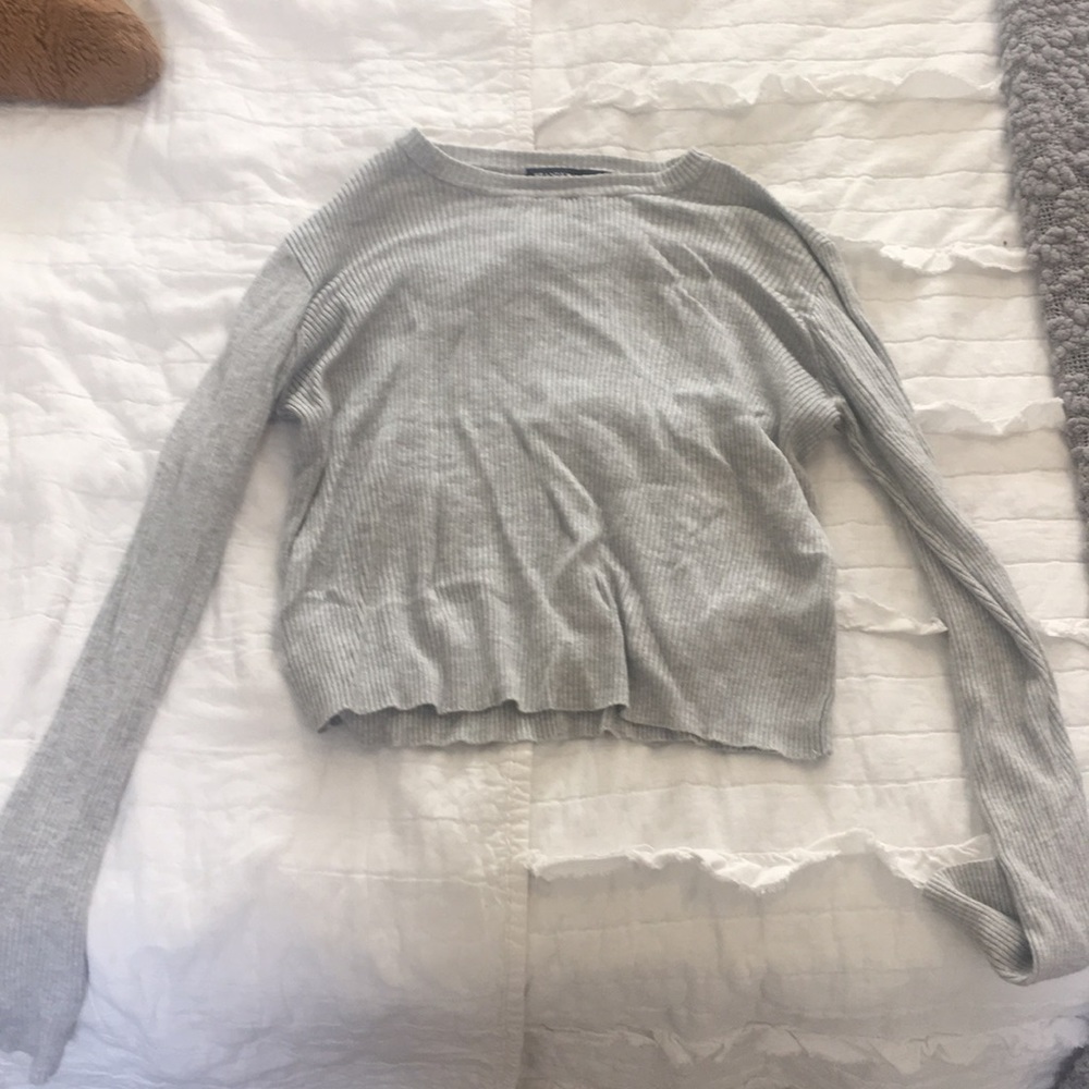 Long sleeve crop top